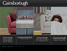 Tablet Screenshot of gainsborough-beds.co.uk